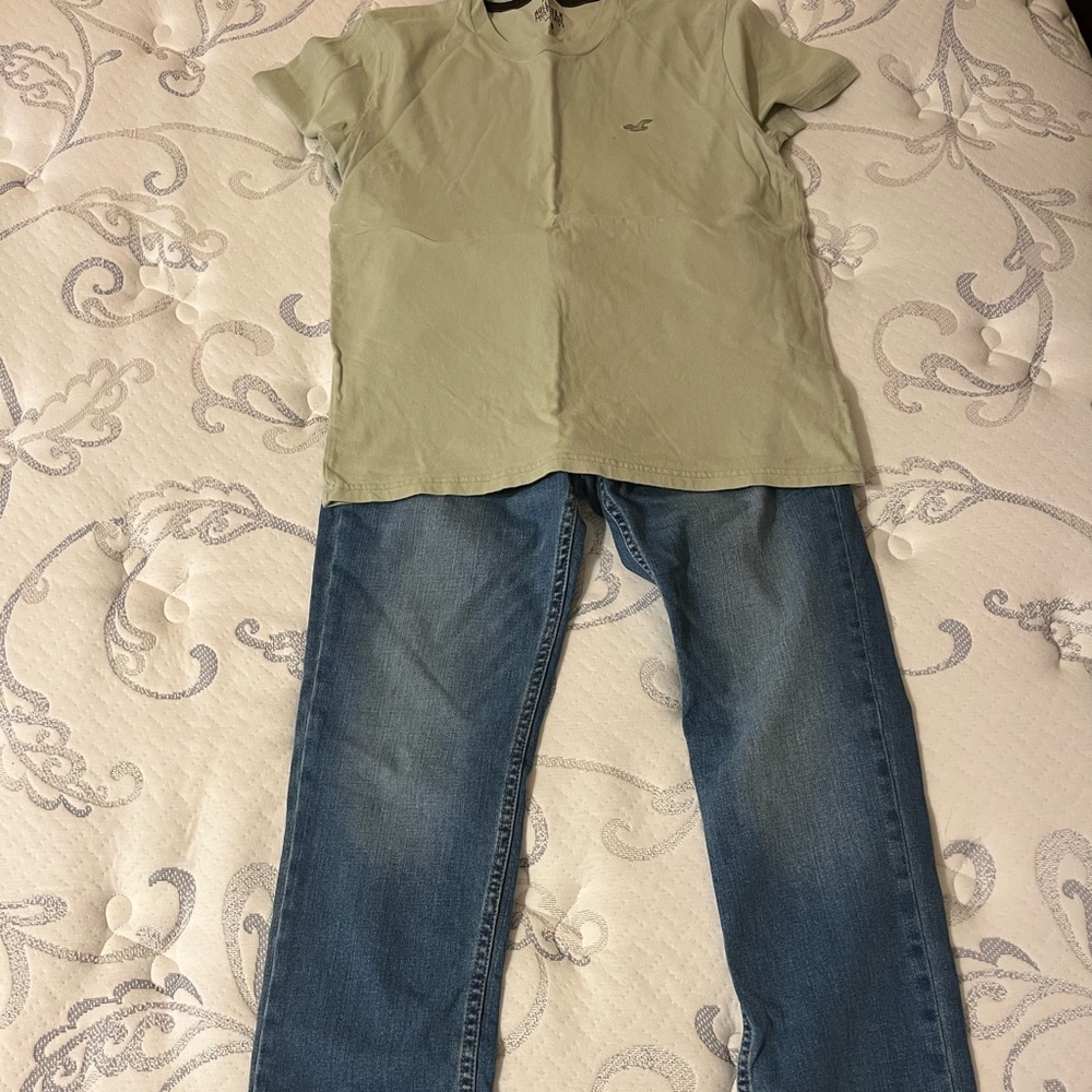 Shirt and new pants on sale clean and well taken care of